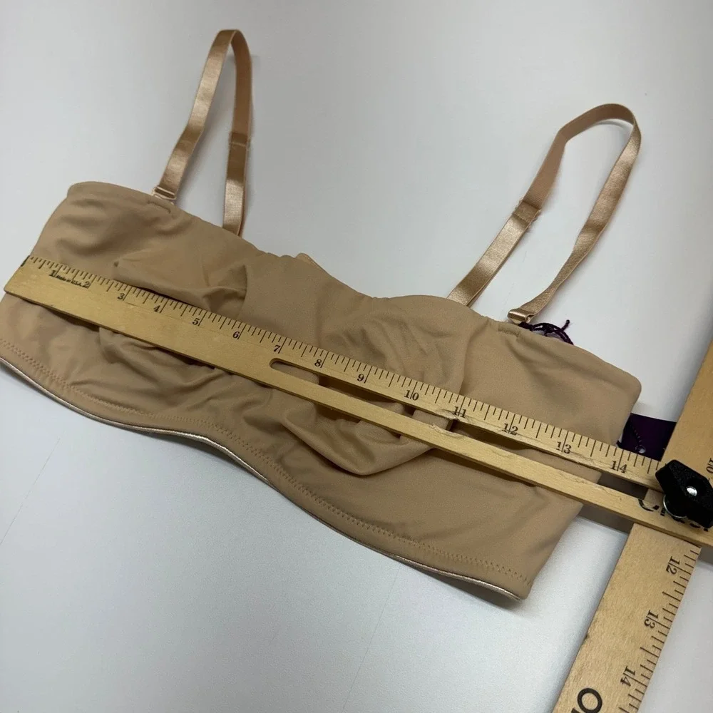 Lascana‎ Bikini Top Womens 38C Tan Neutral Minimalist Beachwear